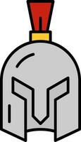 Helmet Line Filled Icon vector