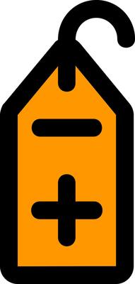 Add tag Line Filled Icon