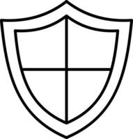 Shield Line Icon vector