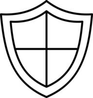 Shield Line Icon vector