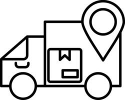 Delivery Status Line Icon vector
