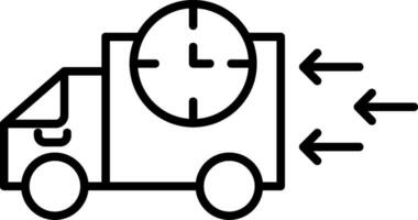 Fast Delivery Line Icon vector