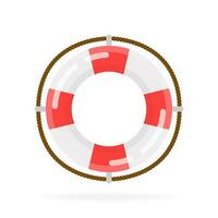 On white background, isolated object. App icon lifebuoy. Different marine buoys. vector