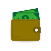 dólar dinero efectivo icono, efectivo registro, dinero pago. vector