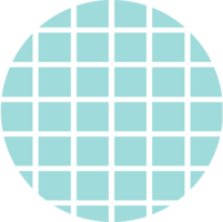 Circle checkered background decoration design. png