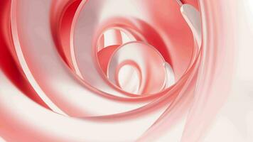 Abstract metal curve background,3d rendering. video