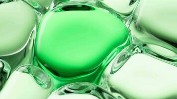 Abstract transparent glass background, 3d rendering. video