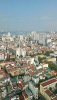 antenne visie van Hanoi stad horizon, Vietnam video