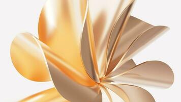 Abstract metal curve background,3d rendering. video