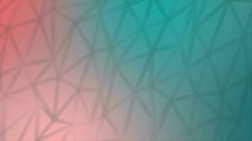 Simple and elegant low poly minimal geometrical background, colorful gradient background video