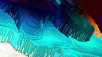 3d hi-tech Flerfärgad abstrakt mönster geometrisk teknologi abstrakt bakgrund video