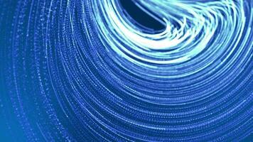 Abstract Line Particles Background. Abstract Royal blue glowing Line Particles moving in Wave pattern Background video