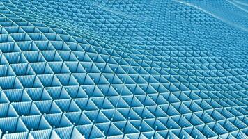 königlich Blau Farbe 3d Würfel Bildung Welle Muster einfach und nobel Hintergrund, minimal Formen geometrisch Hintergrund video