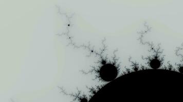 mooie zoom in de oneindige wiskundige mandelbrot set fractal. video