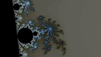 bellissimo zoom nell'infinito matematico mandelbrot set frattale. video