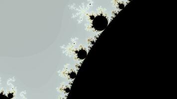 hermoso zoom en el infinito conjunto matemático mandelbrot fractal. video