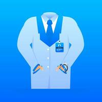 Flat doctor for web design, Healthcare. Vector graphic illustration