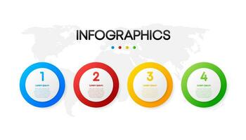 negocio infografía, datos visualización. cuadrado marco. sencillo infografía diseño modelo. vector ilustración.