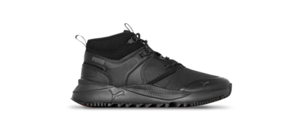 Black PUMA Pacer Future TR sport shoes isolated on transparent backgroumd png