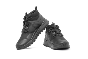 Black PUMA Pacer Future TR sport shoes isolated on transparent backgroumd png