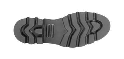 Sole for shoes, bottom view. Shoe sole close-up isolated on transparent background. png