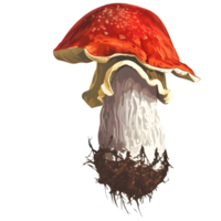 AI generated Mushroom With root png