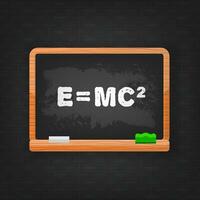 Black equivalence of mass formula. Science icon set vector