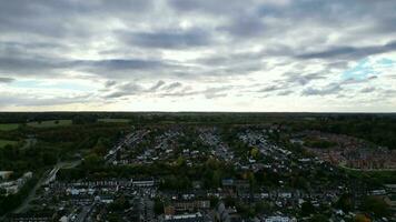 Alto ângulo Visão do britânico cidade do Inglaterra Reino Unido video