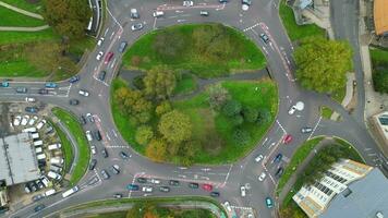 hoog hoek visie van Brits stad van Engeland uk video