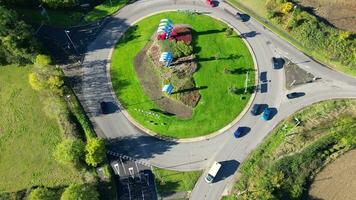 hoog hoek visie van Brits stad van Engeland uk video