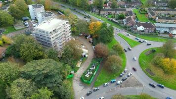 High Angle View of British City of England UK video