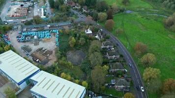 High Angle View of British City of England UK video