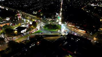 Aerial Footage of British Road and Traffic video