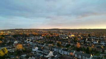 hoch Winkel Aussicht von britisch Stadt von England Vereinigtes Königreich video