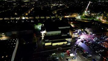 hoog hoek beeldmateriaal van noorden luton stad van Engeland uk video