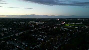 High Angle Footage of North Luton City of England UK video