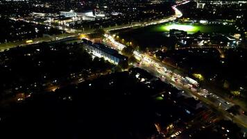 High Angle Footage of North Luton City of England UK video