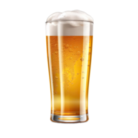 ai generado cerveza aislado en transparente antecedentes png