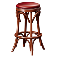 AI generated Bar stool isolated on a transparent background png