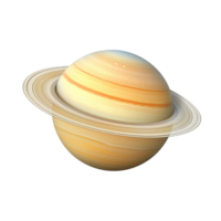 ai gegenereerd Saturnus planeet geïsoleerd Aan transparant achtergrond uitknippen png