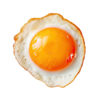 AI generated fried egg isolated on transparent background png