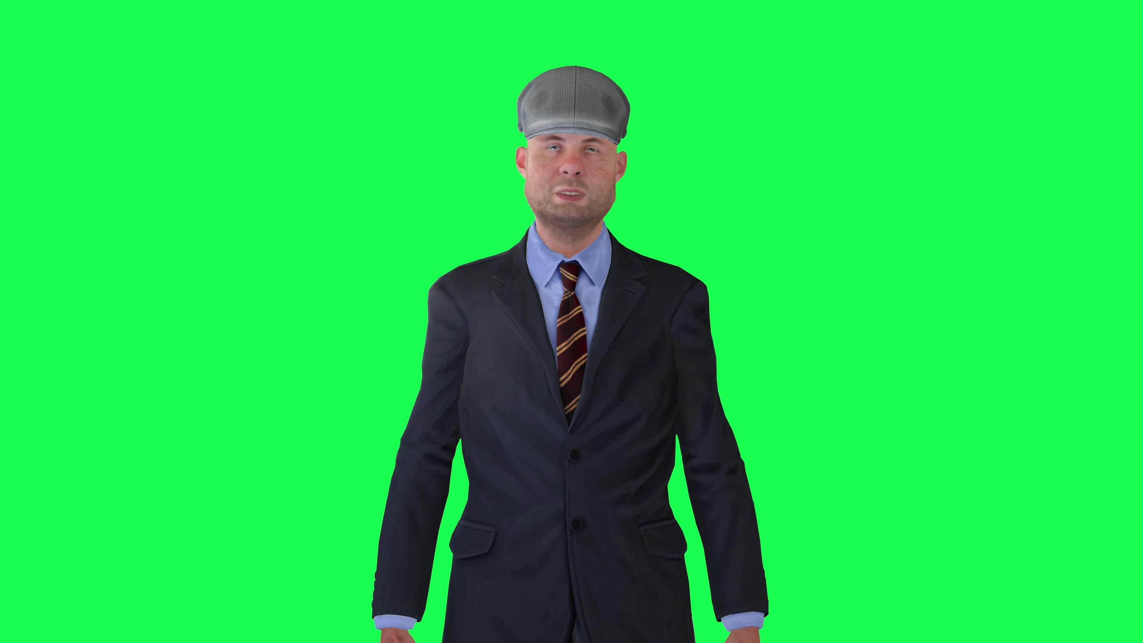 Green screen suit stock video footage for free download