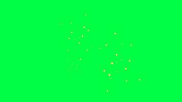 The rotation cycle of fireflies or luminous golden spots in the air. video