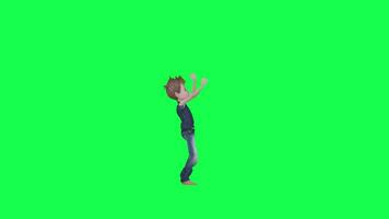 The moment of victory left angle chroma key isolated video