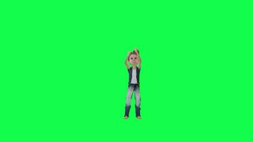 The moment of victory front angle chroma key isolated video