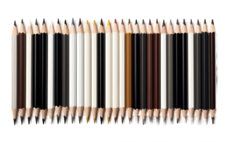 AI generated Drawing Pencils Isolated on Transparent Background Generative AI png