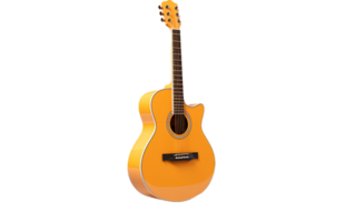 ai generado guitarra en transparente fondo, png formato