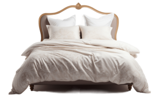 AI generated High Quality Bed Isolated on Transparent Background Generative AI png