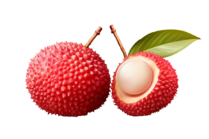 AI generated Fresh Lychee Fruit on Transparent background png