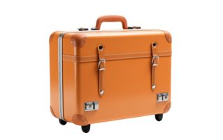 AI generated Elegant Suitcase on Transparent Background png